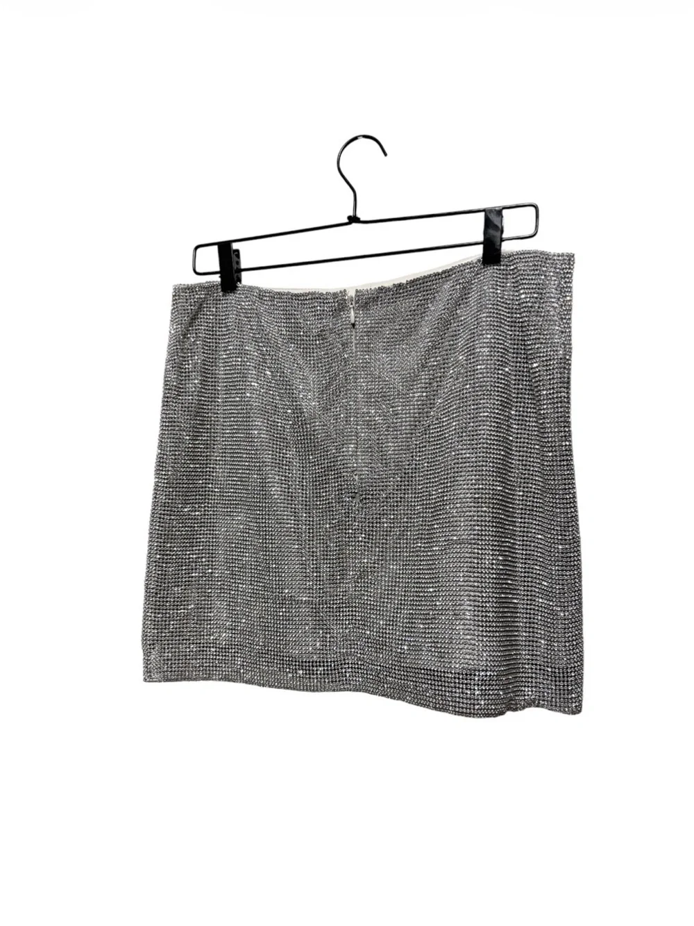 Lamarque Silver Sequin Mini Skirt